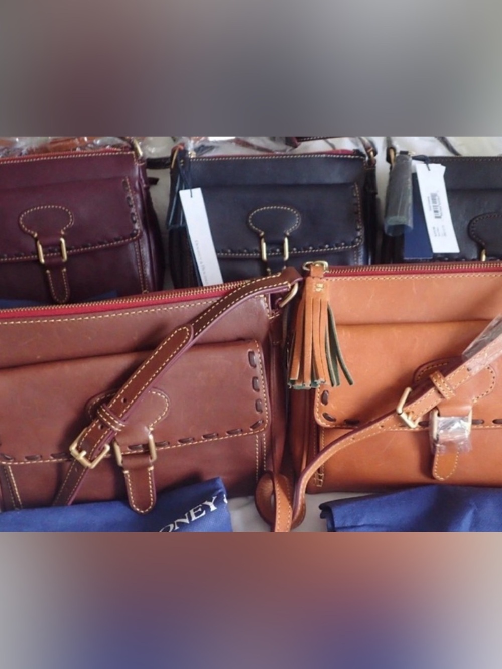 Dooney & Bourke Florentine Crossbody Bags - 1  in natural OR red